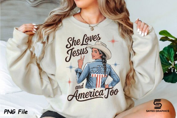 4th of July USA Patriotic Jesus America T-Shirt Designs