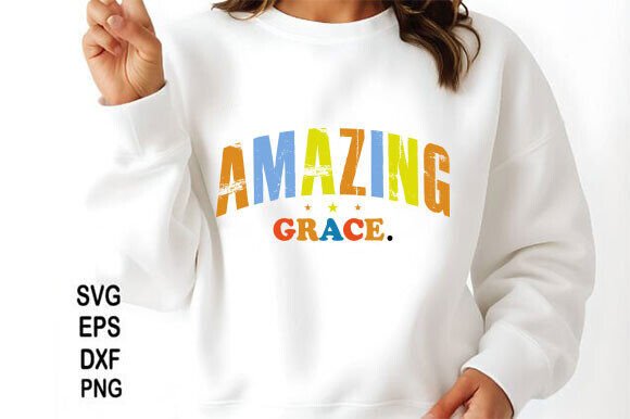 Amazing Grace Png Design for T-Shirt Designs