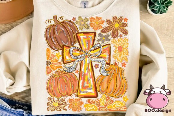 Brushstroke Autumn Christian Design T-Shirt Designs