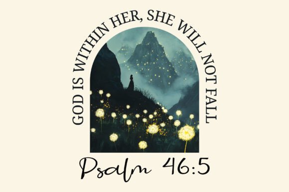 Christian Bible Verse Psalm 46 5 T-Shirt Designs