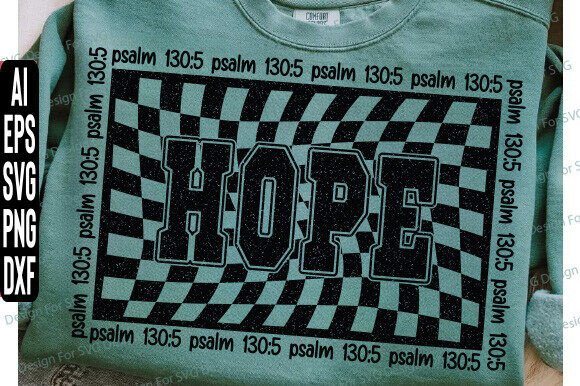 Christian Hope Png, Hope Psalm 130 5 T-Shirt Designs