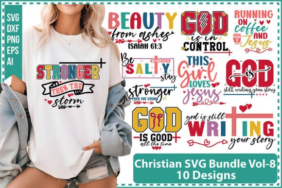 Christian SVG Bundle Vol-8 for T-Shirt Designs