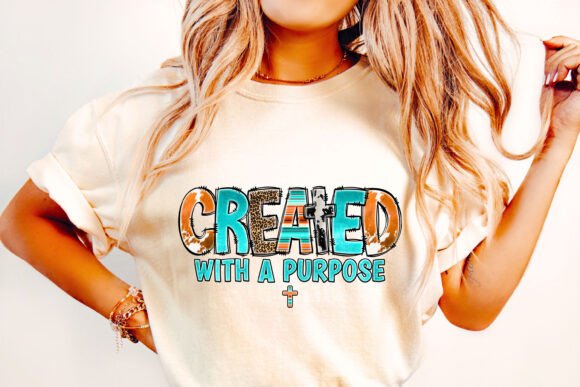 Created with a Purpose PNG, Christian T-Shirt Designs