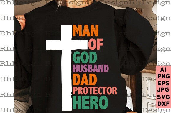 Dad Png, Christian Png, Man of God Design