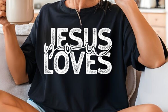 Jesus Loves You SVG Sleeve Design for T-Shirt Designs