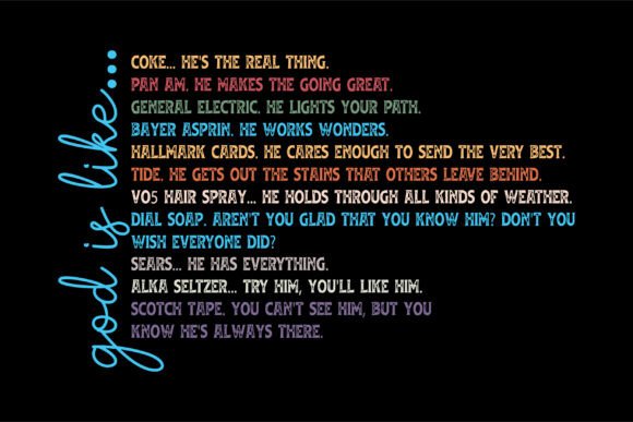 Vintage 90s God is Like Christian Slogan T-Shirt Designs